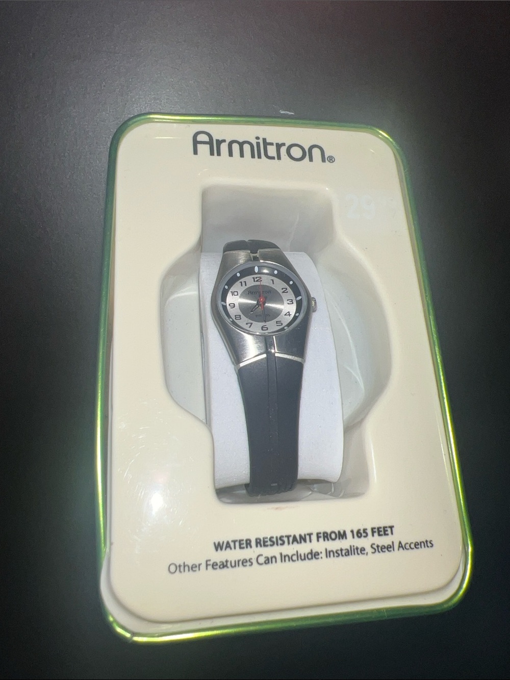 Armitron watch water resistant in case